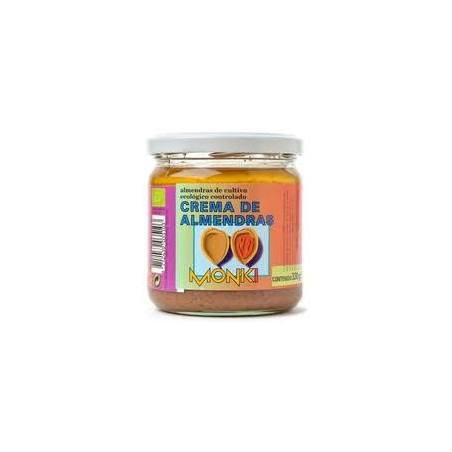 Tarro de cristal de 330g de Crema de Almendras Bio (manteca de fruto seco pura) Monki en EcotiendaVerde