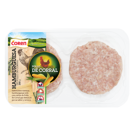 HAMBURGUESAS DE POLLO ECOLÓGICO COREN