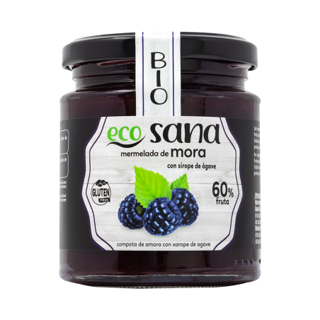 MERMELADA DE MORA CON SIROPE DE ÁGAVE ECOLÓGICA ECOSANA