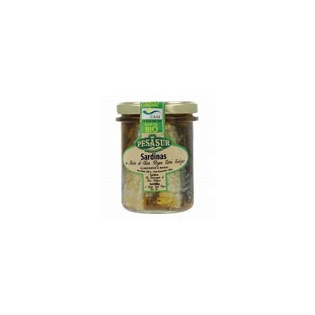 Sardinas en aceite de oliva ecológico Pesasur