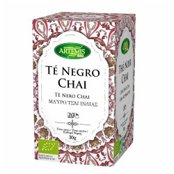 TÉ NEGRO CHAI ECOLÓGICO 20 FILTROS ARTEMIS