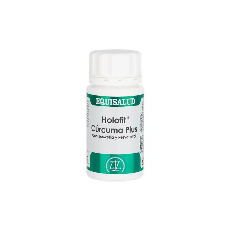 Cápsulas Holofit Cúrcuma Plus con Boswelia y Resveratrol de Equisalud para la inflamación