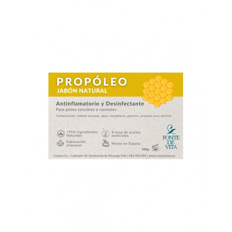 JABÓN PROPÓLEO 100GR FONTE DI VITA