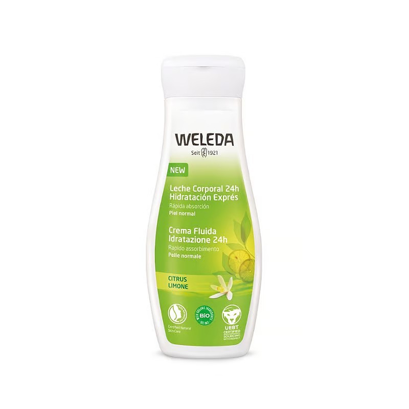 Leche corporal refrescante de Citrus Weleda de 200ml en Ecotiendaverde