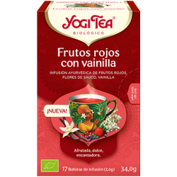 YOGI TEA FRUTOS ROJOS Y VAINILLA ECOLÓGICA 17 BOLSITAS
