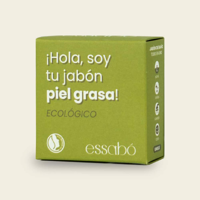 JABÓN ARTESANAL ECOLÓGICO PIEL GRASA 120GR ESSABÓ