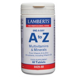 A-Z multivitaminas y minerales. Complejo multivitamínico una al día Lamberts