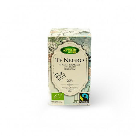 TÉ NEGRO BIO 20 BOLSITAS FILTROS ARTEMIS
