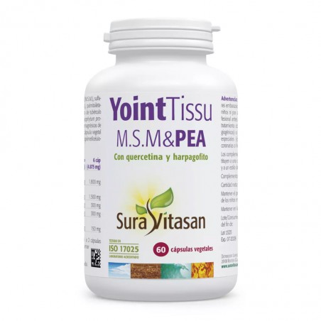 Yoint Tissu MSM & PEA con quercetina y harpagofito Sura Vitasan