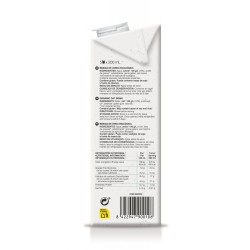 Lateral de la Bebida de avena ecológica Soria Natural brik de 1 litro
