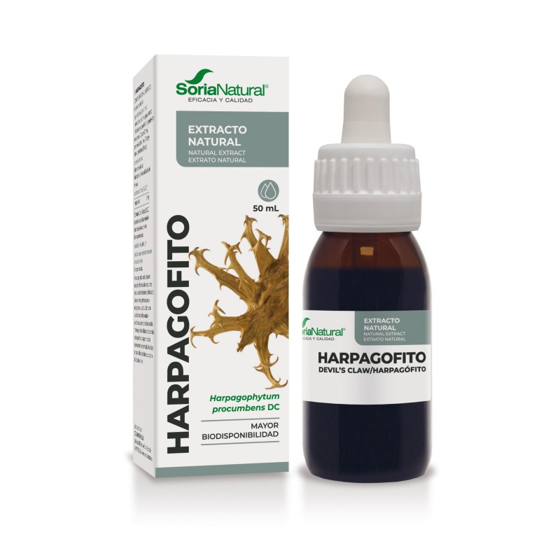Extracto de Harpagofito Soria Natural Formula XXI frasco cuentagotas de 50 ml para dolor articular y muscular