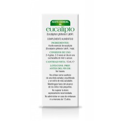 Aceite esencial de eucalipto Soria Natural frasco cuentagotas de 15 ml esencia pura balsámica y respiratoria