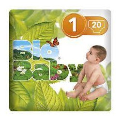 Pañales Bio Baby Talla 1 (3-6 kg) 20 ud | EcotiendaVerde