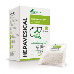 Caja de Hepavesical Natusor 1 Soria Natural en 20 filtros para infusión hepática, biliar y depurativa