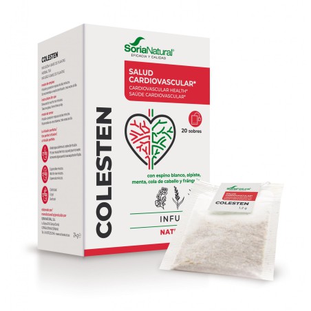 Caja de Natusor 21 Colestén Soria Natural en 20 filtros para infusión reguladora del colesterol y salud cardiovascular