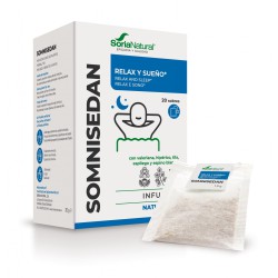 Caja de Natusor 7 Somnisedan Soria Natural en 20 filtros para infusión relajante, ansiedad e insomnio