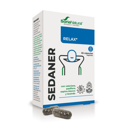 Sedaner Soria Natural caja de capsulas de liberación prolongada para dormir y relajar el sistema nervioso