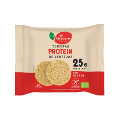 Tortitas de arroz y lentejas sin gluten El Granero