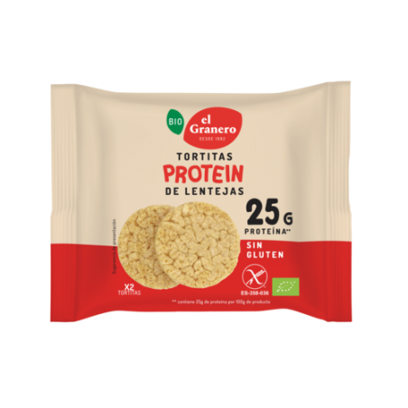 Tortitas de arroz y lentejas sin gluten El Granero