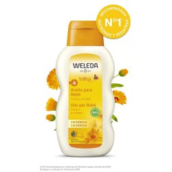 Aceite corporal de caléndula para bebé Weleda sin perfume
