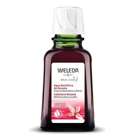Agua dentífrica concentrada de ratania Weleda enjuague bucal natural