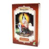 Caja de 100 g de henna natural en polvo color castaño claro de la marca Radhe Shyam para tratamiento capilar.