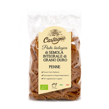 Plumas de sémola integral de trigo duro Castagno