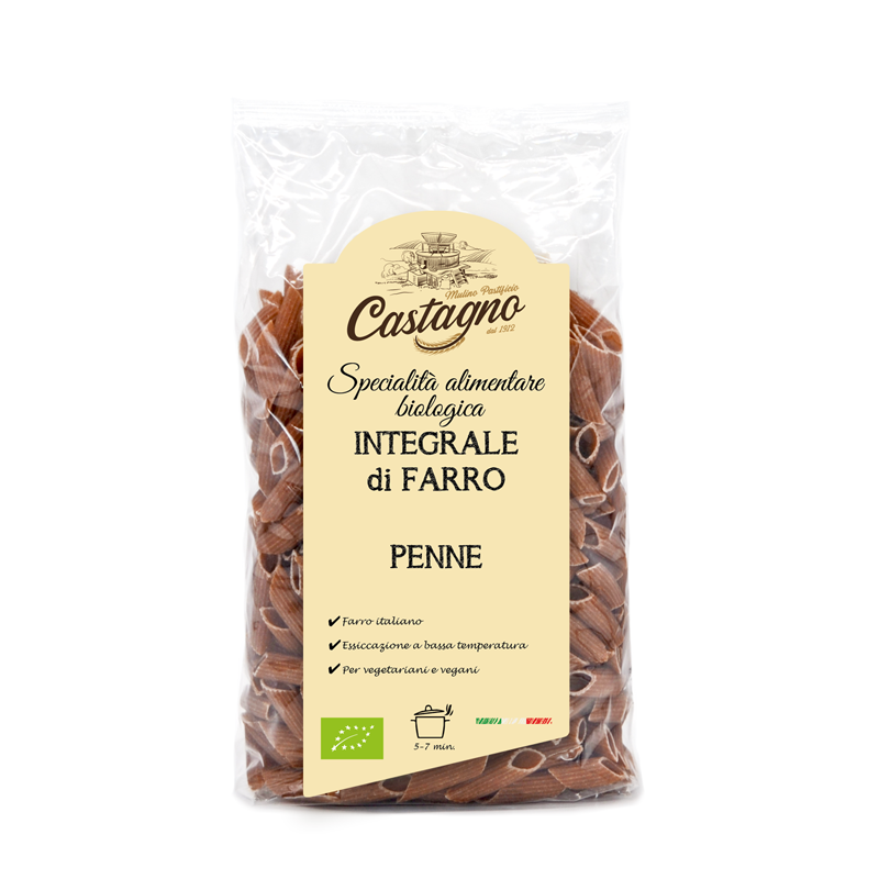 Plumas de espelta integral ecológicas Castagno