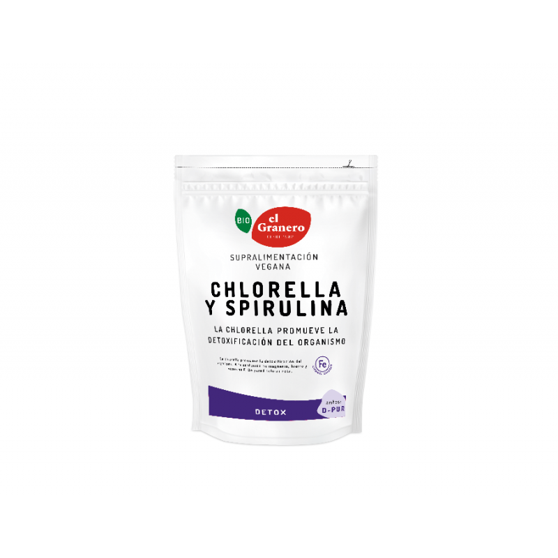 D-PUR Chlorella y Spirulina Bio El Granero