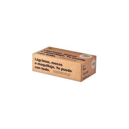 Caja dispensadora de 150 pañuelos faciales ecológicos Ismax hechos de papel 100 por cien reciclado