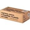 Caja dispensadora de 150 pañuelos faciales ecológicos Ismax hechos de papel 100 por cien reciclado