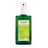 Botella de vidrio del desodorante de citrus en spray Weleda de 100ml con aroma a limón.