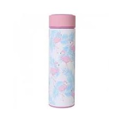 Botella termo infusionadora con diseno de flamencos Bbo Irisana de 500 ml
