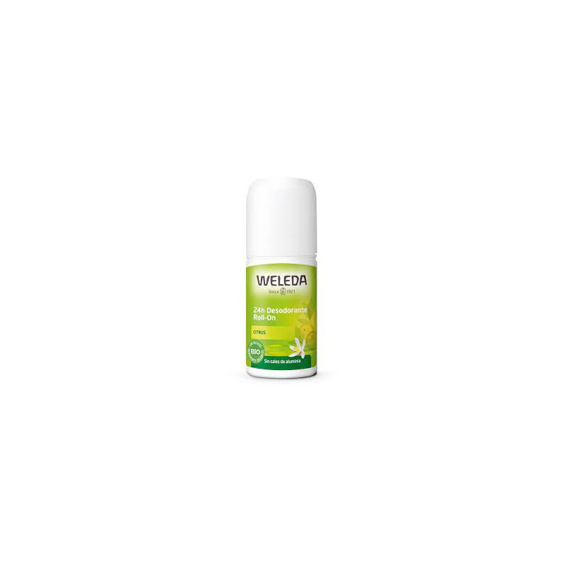Desodorante roll-on citrus Weleda sin sales de aluminio