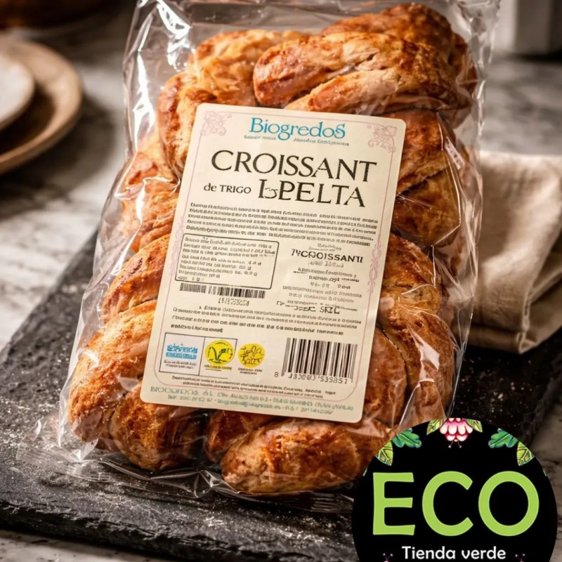 Pack de 4 croissants de espelta integral ecológicos Biogredos de 300g