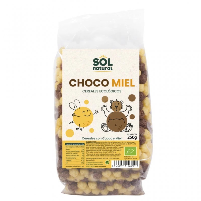 Pack de Bolitas Chocomiel Bio de Sol Natural de 250 gramos
