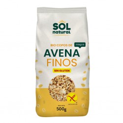 Bolsa de Copos de Avena Finos Sin Gluten Bio Sol Natural de agricultura ecológica