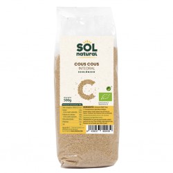 Paquete de Cous Cous Integral Bio de Sol Natural de 500 gramos, sémola de trigo duro ecológica