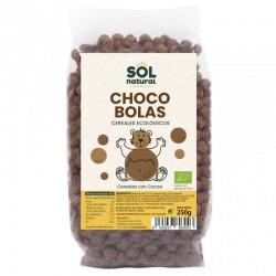Caja de Choco Bolas cereales con chocolate Bio de Sol Natural de 250g
