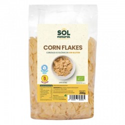 Cereales Corn Flakes ecológicos sin gluten de Sol Natural en caja de 200g