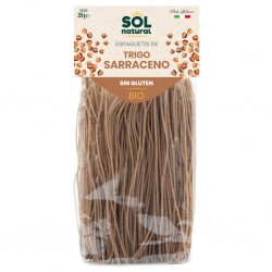 Paquete de espaguetis de trigo sarraceno bio sin gluten de Sol Natural