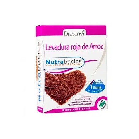 Caja de Levadura Roja de Arroz Drasanvi de 30 cápsulas para el control del colesterol