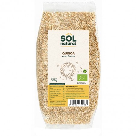 Paquete de Quinoa Bio Sol Natural de 500g, producto ecológico