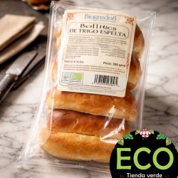 Bollitos de espelta bio Biogredos de 300g elaborados con harina de espelta integral y agua de manantial