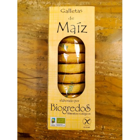 Paquete de 200g de galletas de maíz Biogredos ecológicas y sin gluten