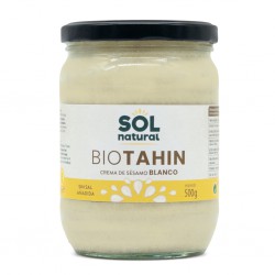 Tarro de Tahín Blanco ecológico sin sal añadida Sol Natural