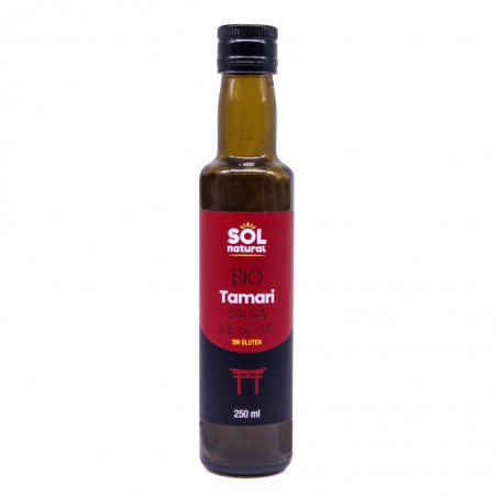 Salsa Tamari de soja sin gluten Sol Natural botella de 250ml