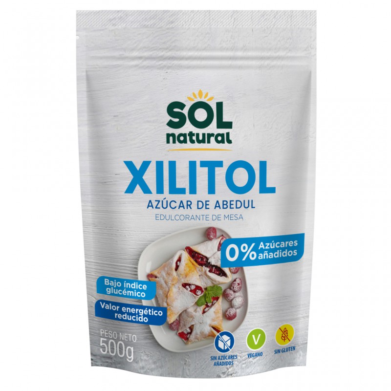 Xilitol Azúcar de Abedul Bio Sol Natural - Edulcorante natural 500g