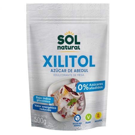 Xilitol Azúcar de Abedul Bio Sol Natural - Edulcorante natural 500g