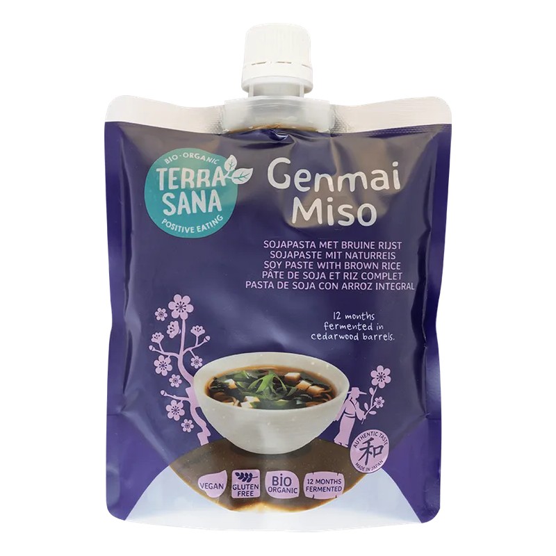 paquete de genmai miso bio terrasana de arroz integral y soja 345g